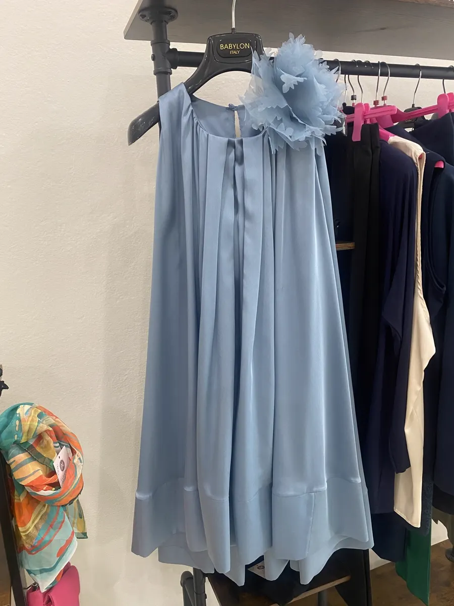 Abito da cerimonia azzurro polvere Babylon